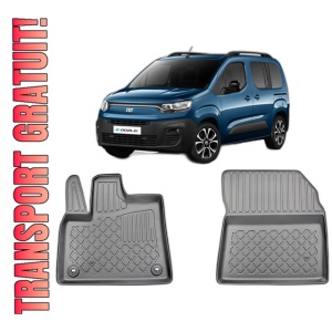 Set covorase FIAT DOBLO E- ELECTRIC, din 07.2022 - Prezent, covorase tavita, caroserie VAN 2-3 LOCURI, ampatament scurt si lung, compatibile cu autoturismul FIAT DOBLO E- ELECTRIC, ARISTAR