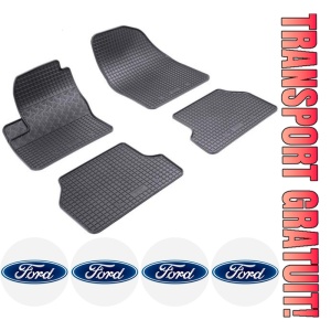 Set covorase Ford Focus Hatchback 2004 - 02.2011 si 4 stickere rotunde Ford - Img 1