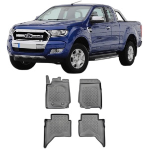 Set covorase FORD RANGER, din 12.2015 - 10.2022, covorase tavita, caroserie PICK-UP CABINA DUBLA, inclusiv FACELIFT, compatibile cu autoturismul FORD RANGER, ARISTAR - Img 2