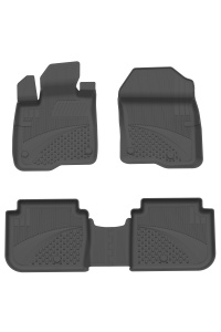 Set covorase Honda CR-V din 2023, covorase presuri tavita auto, cu tunel median intermediar din cauciuc thermoplastic, 4 Stickere auto cu Honda - Img 3