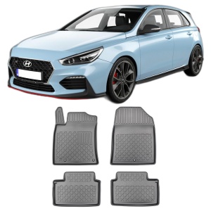 Set covorase HYUNDAI I30 III, din 02.2017 - Prezent, covorase tavita, caroserie HATCHBACK NU CORESPUNDE PENTRU PHEV, compatibile cu autoturismul HYUNDAI I30 III, ARISTAR - Img 2