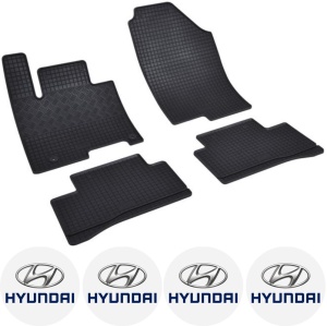Set covorase Hyundai Tucson MHEV 12.2020 - prezent si 4 stickere rotunde Hyundai accesorii pentru autoturismul tau - masina v4695