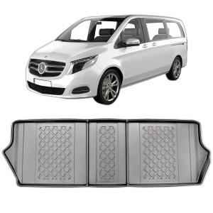 Set covorase MERCEDES V-CLASS W447, din 06.2014 - Prezent, covorase tavita, caroserie VAN rand 3, compatibile cu autoturismul MERCEDES V-CLASS W447, ARISTAR - Img 2
