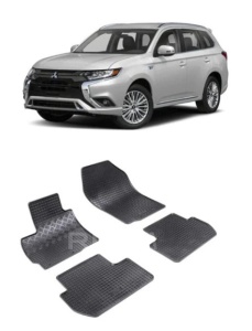 Set covorase Mitsubishi Outlander III SUV 09.2012 - prezent si 4 stickere rotunde Mitsubishi accesorii pentru autoturismul tau - masina v4606
