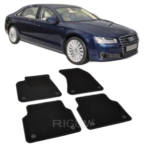 Set covorase mocheta Audi A8 D4, 2010-2017, din mocheta, compatibile cu autoturismul Audi A8 D4 - Img 2