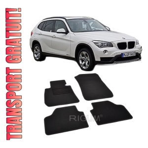 Set covorase mocheta BMW X1 E84, 2009-2015, din mocheta, compatibile cu autoturismul BMW X1 E84