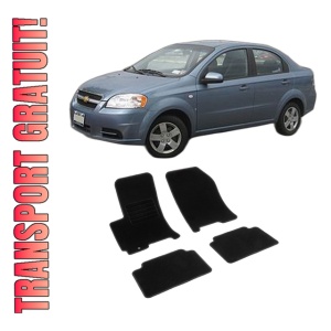Set covorase mocheta Chevrolet Aveo T200-T250, 2002-2011, din mocheta, compatibile cu autoturismul Chevrolet Aveo T200-T250