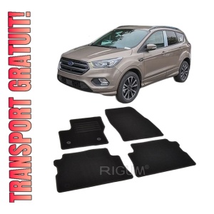 Set covorase mocheta Ford Kuga 2 (non-facelift), 2013-2015, din mocheta, compatibile cu autoturismul Ford Kuga 2 (non-facelift)