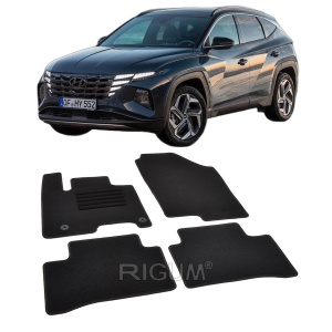 Set covorase mocheta Hyundai Tucson 3 (NX4)/ Tucson 3 MHEV (Mild Hybrid), 2020-prezent, din mocheta, compatibile cu autoturismul Hyundai Tucson 3 (NX4)/ Tucson 3 MHEV (Mild Hybrid) - Img 2