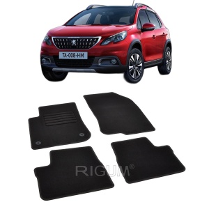 Set covorase mocheta Peugeot 2008 (1), 2013-2019, din mocheta, compatibile cu autoturismul Peugeot (1) - Img 2