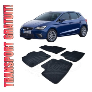Set covorase mocheta Seat Ibiza 5 (6F) 2017-prezent, din mocheta, compatibile cu autoturismul Seat Ibiza 5 (6F)