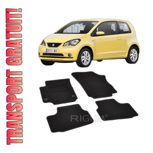 Set covorase mocheta Seat Mii, 2011-2019, din mocheta, compatibile cu autoturismul Seat Mii