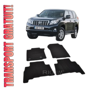 Set covorase mocheta Toyota Land Cruiser 150 cu facelift, 2013-prezent, din mocheta, compatibile cu autoturismul Toyota Land Cruiser 150 cu facelift