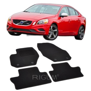 Set covorase mocheta Volvo S60 (2), 2010-2018, din mocheta, compatibile cu autoturismul Volvo S60 (2) - Img 2