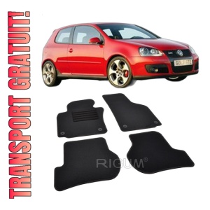 Set covorase mocheta VW Golf 5 (1K) 2003-2009, din mocheta, compatibile cu autoturismul VW Golf 5 (1K)