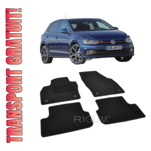 Set covorase mocheta VW Polo 6 (2G-AW) 2017-prezent, din mocheta, compatibile cu autoturismul VW Polo 6 (2GAW)
