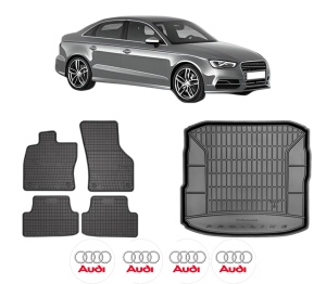 Set Covorase Presuri Auto Si Tavita Portbagaj AUDI A3 Limousine (8VS, 8VM) din 2013-2020 AUDI - Img 2