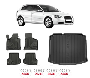Set Covorase Presuri Auto Si Tavita Portbagaj AUDI A3 Sportback (8PA) din 2004-2013 AUDI - Img 2