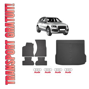 Set Covorase Presuri Auto Si Tavita Portbagaj AUDI Q5 (8RB) din 2008-2017 AUDI