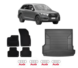 Set Covorase Presuri Auto Si Tavita Portbagaj AUDI Q7 (4MB, 4MG, 4MQ) din 2015-2024 AUDI - Img 2