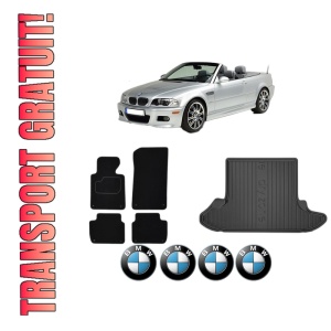 Set Covorase Presuri Auto Si Tavita Portbagaj BMW Seria 3 Compact (E46) din 2001-2005 BMW