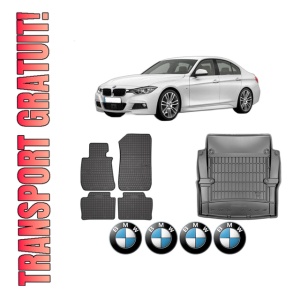 Set Covorase Presuri Auto Si Tavita Portbagaj BMW Seria 3 (F30, F80) din 2011-2018 BMW