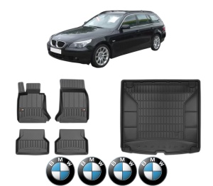 Set Covorase Presuri Auto Si Tavita Portbagaj BMW Seria 5 Touring (E61) din 2004-2010 BMW - Img 2