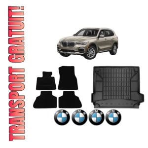 Set Covorase Presuri Auto Si Tavita Portbagaj BMW Seria X5 (G05, F95) din 2018-2023 BMW