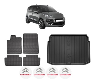 Set Covorase Presuri Auto Si Tavita Portbagaj CITROEN C3 PICASSO (SH_) din 2008-2017 CITROEN - Img 2