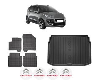 Set Covorase Presuri Auto Si Tavita Portbagaj CITROEN C3 PICASSO (SH_) din 2008-2017 CITROEN - Img 2