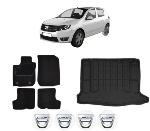 Set Covorase Presuri Auto Si Tavita Portbagaj DACIA SANDERO II din 2012-2019 DACIA - Img 2
