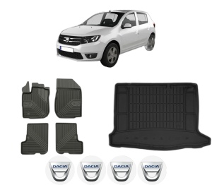 Set Covorase Presuri Auto Si Tavita Portbagaj DACIA SANDERO II din 2012-2019 DACIA - Img 2