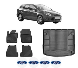 Set Covorase Presuri Auto Si Tavita Portbagaj FORD FOCUS III Turnier din 2010-2020 FORD - Img 2