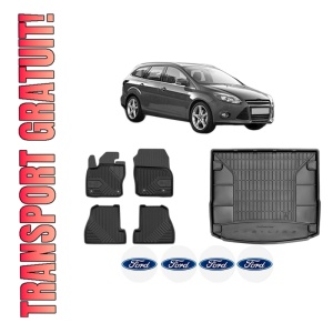 Set Covorase Presuri Auto Si Tavita Portbagaj FORD FOCUS III Turnier din 2010-2020 FORD