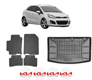 Set Covorase Presuri Auto Si Tavita Portbagaj KIA RIO III (UB) din 2011-2017 KIA - Img 2
