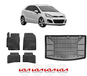Set Covorase Presuri Auto Si Tavita Portbagaj KIA RIO III (UB) din 2011-2017 KIA - Img 2