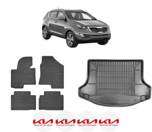 Set Covorase Presuri Auto Si Tavita Portbagaj KIA SPORTAGE III (SL) din 2010-2016 KIA - Img 2