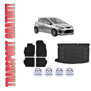 Set Covorase Presuri Auto Si Tavita Portbagaj MAZDA 2 (DE_, DH_) din 2007-2015 MAZDA