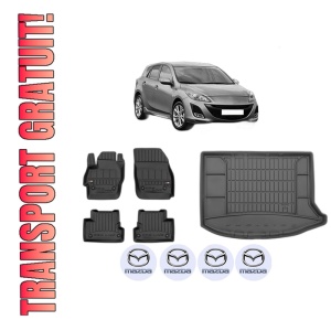 Set Covorase Presuri Auto Si Tavita Portbagaj MAZDA 3 (BL) din 2008-2014 MAZDA