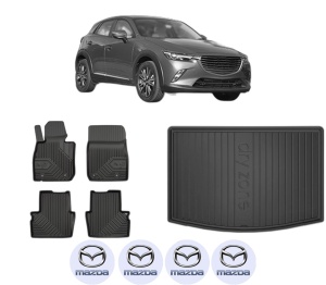Set Covorase Presuri Auto Si Tavita Portbagaj MAZDA CX-3 (DK) din 2015-2018 MAZDA - Img 2