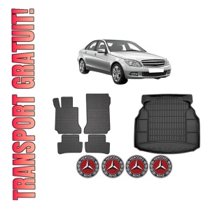 Set Covorase Presuri Auto Si Tavita Portbagaj MERCEDES-BENZ C-CLASS (W204) din 2007-2014 MERCEDES-BENZ