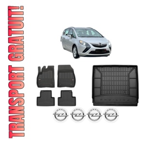 Set Covorase Presuri Auto Si Tavita Portbagaj OPEL ZAFIRA TOURER C VAN (P12) din 2012-2013 OPEL