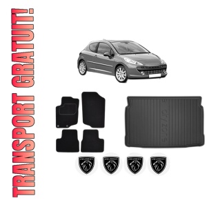Set Covorase Presuri Auto Si Tavita Portbagaj PEUGEOT 207 (WA_, WC_) din 2006-2015 PEUGEOT