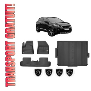 Set Covorase Presuri Auto Si Tavita Portbagaj PEUGEOT 3008 II SUV (MC_, MR_, MJ_, M4_) din 2016-2023 PEUGEOT