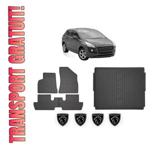 Set Covorase Presuri Auto Si Tavita Portbagaj PEUGEOT 3008 Van (0U_) din 2009-2016 PEUGEOT