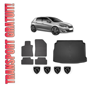Set Covorase Presuri Auto Si Tavita Portbagaj PEUGEOT 308 II (LB_, LP_, LW_, LH_, L3_) din 2013-2021 PEUGEOT