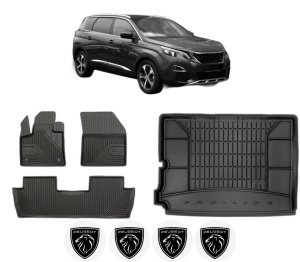Set Covorase Presuri Auto Si Tavita Portbagaj PEUGEOT 5008 II (MC_, MJ_, MR_, M4_) din 2016-2023 PEUGEOT - Img 2