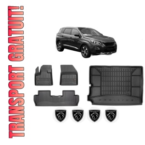 Set Covorase Presuri Auto Si Tavita Portbagaj PEUGEOT 5008 II (MC_, MJ_, MR_, M4_) din 2016-2023 PEUGEOT