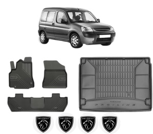 Set Covorase Presuri Auto Si Tavita Portbagaj PEUGEOT PARTNER TEPEE din 2008-2018 PEUGEOT - Img 2
