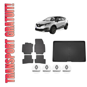 Set Covorase Presuri Auto Si Tavita Portbagaj RENAULT CAPTUR I (J5_, H5_) din 2013-2018 RENAULT